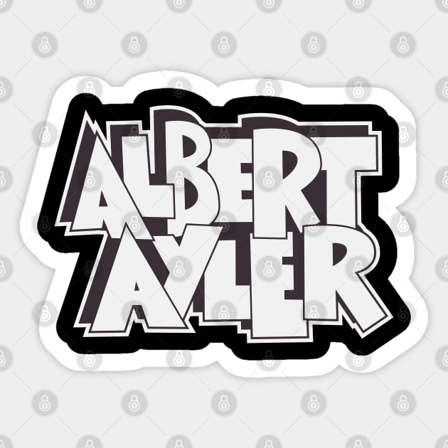 Albert Ayler Jazz Tribute Shirt | Sonic Reverie Collection Sticker by Boogosh